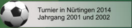 Turnier in Nürtingen 2014 Jahrgang 2001 und 2002
