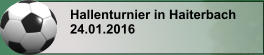 Hallenturnier in Haiterbach 24.01.2016