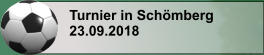 Turnier in Schömberg 23.09.2018