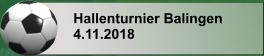 Hallenturnier Balingen 4.11.2018